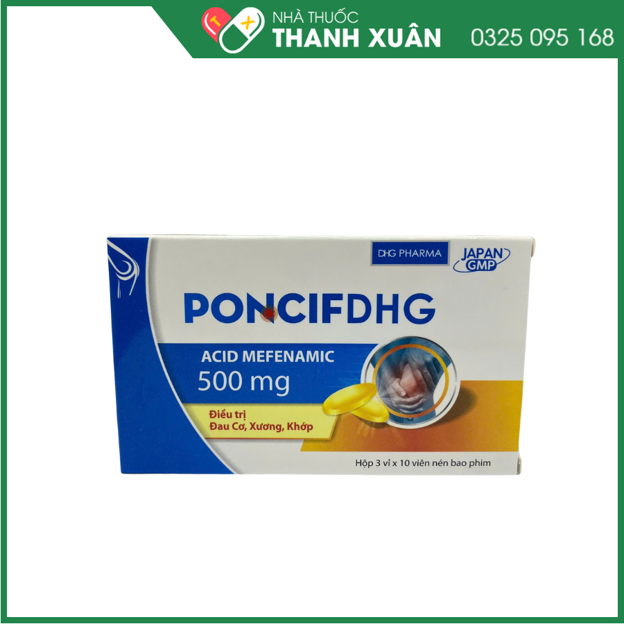 Poncif DHG điều trị viêm khớp, đau răng, đau bụng kinh